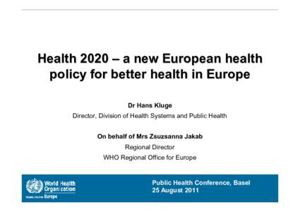 Health / Personal life / Academia / Global health / Health economics / Public health / Mental disorder / Zsuzsanna Jakab / Reproductive health / World Health Organization / Disease / Disability-adjusted life year