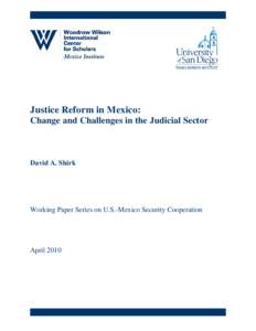 Microsoft Word - Justice Reform in Mexico Shirk.doc