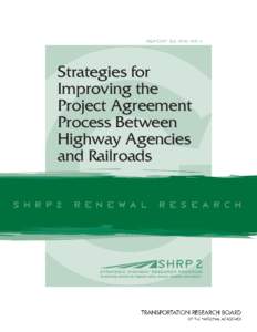 REPORT S2-R16-RR-1  Strategies for Improving the Project Agreement Process Between