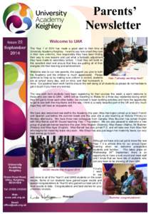 Parents’ Newsletter Issue 22 September 2014