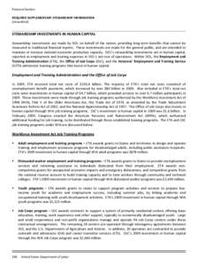 Workforce Investment Act / United States Department of Labor / National Apprenticeship Act / Trade Adjustment Assistance / Uniformed Services Employment and Reemployment Rights Act / ETA / Senior Community Service Employment Program / National Coalition for Homeless Veterans / Workforce Innovation in Regional Economic Development / Politics / Government / Employment and Training Administration