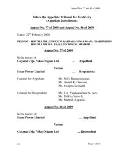 Essar Group / Economy of Maharashtra / Gujarat Urja Vikas Nigam / Power Purchase Agreement / States and territories of India / Economy of India / Electric power