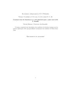 Коллоквиум лаборатории им. П. Л. Чебышёва Четверг 15 декабря в 17:15 в ауд. 14 (14-я линия В. О., 29) Constant term for functions on a real spherical space ( jo