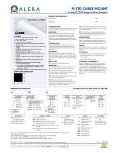 M Stg Cable Mount 1, 2-Lamp, T5, T5HO Staggered, Direct Symmetric Project Information Project Name  Type