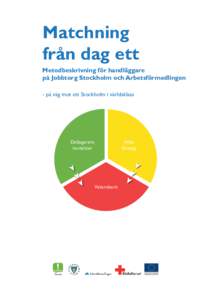 Matchning från dag ett Metodbeskrivning för handläggare på Jobbtorg Stockholm och Arbetsförmedlingen - på väg mot ett Stockholm i världsklass