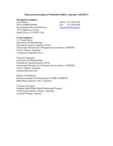 Balaenidae / Aquatic ecology / Biological oceanography / Megafauna / Southern right whale / Right whale / Golfo Nuevo / Algal bloom / Whale watching / Water / Biology / Zoology