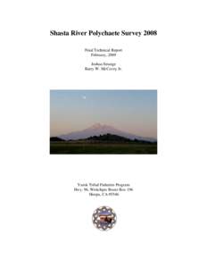 Shasta River Polychaete Survey 2008