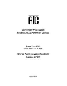 SFY14 SWRTC Annual Report