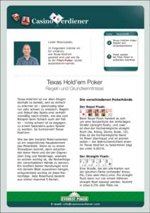 Lieber Pokerspieler, im Folgenden möchte ich Dir erklären, wie Texas Hold’em gespielt wird und wie Du es bei Titan Poker selbst