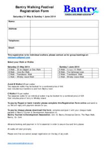 Microsoft Word - Bantry Walking Festival Registration[removed]docx