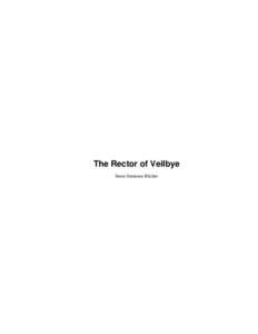 The Rector of Veilbye Steen Steensen Blicher The Rector of Veilbye  Table of Contents