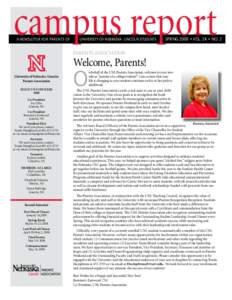 campus report A Newsletter for Parents of   University of Nebraska–Lincoln Students	  spring 2008 • vol. 24 • No. 2