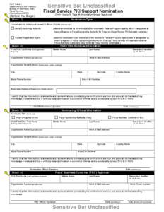 Fiscal Service Agency Delegate Nomination Form