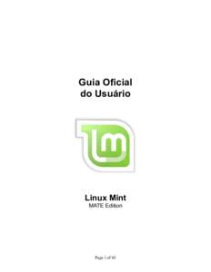 Guia Oficial do Usuário Linux Mint MATE Edition