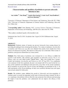 Functional Foods in Health and Disease 2014; 4(8):Research Article Page 370 of 380