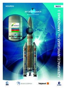 VA212  AZERSPACE/AFRICASAT-1a / AMAZONAS 3 KOUROU