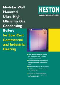 Modular Wall Mounted Ultra-High Efficiency Gas Condensing Boilers