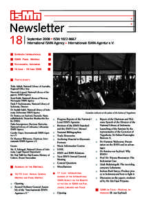 Newsletter 18 September 2008 ISSN[removed]International ISMN Agency Internationale ISMN-Agentur e.V.