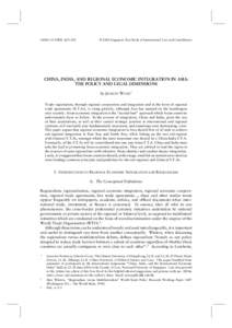 Preferential trading area / Trade pact / Regional integration / World Trade Organization / Economic integration / Most favoured nation / Free trade area / Arvind Panagariya / Trade bloc / International trade / International relations / Business