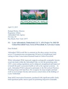 letter to APA, Lyme Timberland, April 2015.pdf