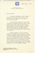 Digitized from Box 5 of the NSA Presidential Correspondence with Foreign Leaders Collection at the Gerald R. Ford Presidential Library  Saigon, August 21 • 1974