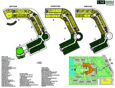 2009 Campus Map  SECOND FLOOR FIRST FLOOR