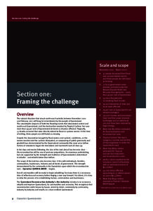 Section one: Facing the challenge  Scale and scope November 2010 – March 2011*: •	 3  7 people deceased from flood