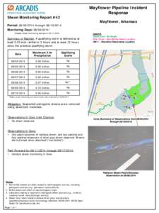 Mayflower Pipeline Incident Response Sheen Monitoring Report #42  Mayflower, Arkansas