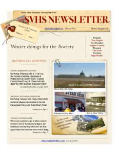  Sierra Vista Historical Society Newsletter