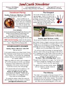 Sand Castle Newsletter February 2013 Edition[removed]