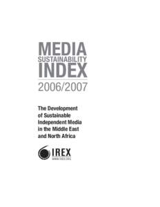 International development / Media development / Sustainability / Independent media / Science / Media transparency / Media of Algeria / Concentration of media ownership / Freedom of the press / Mass media / Journalism / Observation