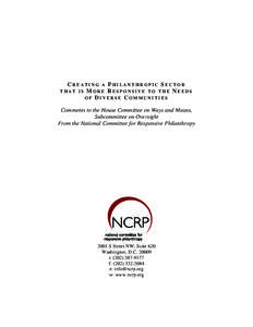 Bill & Melinda Gates Foundation / Philanthropy in the United States / Private foundation / Foundation / National Committee for Responsive Philanthropy / Community building / California Community Foundation / Philanthropy / Marguerite Casey Foundation / Community foundations / Foundation Center / Greenlining Institute