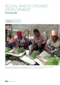 social and economic development Food security 16 October