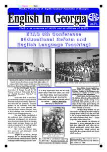 Cyan Magenta Yellow Black  Monthly Publication of English Teachers’ Association of Georgia English In Georgia