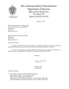 Microsoft Word[removed]Report on the Massachusetts Film Industry Tax Incentives - Cover Letter.doc