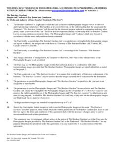 Microsoft Word - The Butchart Gardens Image and Trade-mark agreement_2012_media.doc