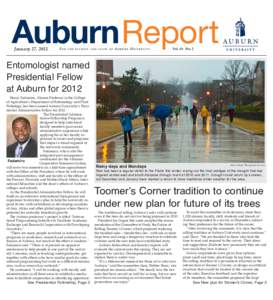 AuburnReport January 27, 2012 For  t h e f a c u l t y a n d s t a ff o f