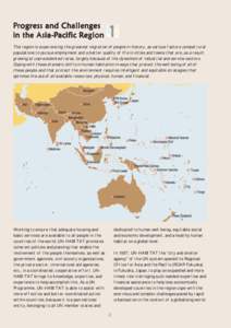 Progress and Challenges in the AsiaPacific R egion Asia-P Region