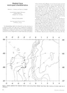 Weddell Gyre warm-pool characteristics ARNOLD L. GORDON and BRUCE A. HUBER Lamont-Doherty Geological Observatory Columbia University