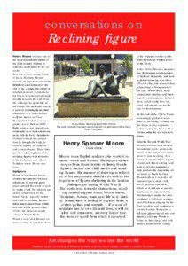 conversations on Reclining figure Henry Moore became one of