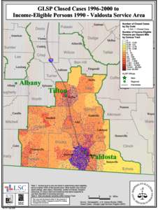 GLSP Closed Cases[removed]to Income-Eligible Persons[removed]Valdosta Service Area Eastman Mount Number of Closed