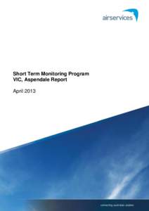 Short Term Monitoring Program Report