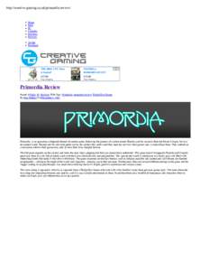 http://creative-gaming.co.uk/primordia-review/  Home Indie PC Consoles