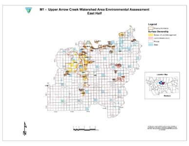 M1 - Upper Arrow Creek Watershed Area Environmental Assessment East Half Legend Grazing Allotments  T