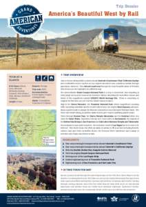 California Zephyr / Chicago /  Burlington and Quincy Railroad / Denver and Rio Grande Western Railroad / Union Pacific Railroad / Western Pacific Railroad / Amtrak / Tour de France / Baggage / Grand Canyon / Rail transportation in the United States / Transportation in the United States / Open Travel Alliance