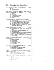 10.  Examination Questions 1.	 Which is the best type of artificial respiration?