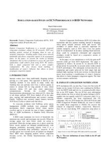 Management / Explicit Congestion Notification / Network congestion / Active queue management / Transmission Control Protocol / Random early detection / Differentiated services / TCP global synchronization / Goodput / Network performance / Network architecture / Computing