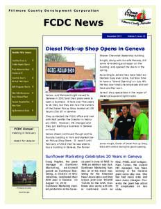 Fillmore County Development Corporation  FCDC News December[removed]Volume 1, Issue 13