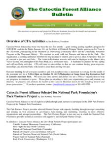 The Catoctin Forest Alliance Bulletin Newsletter of the CFA Vol. 4