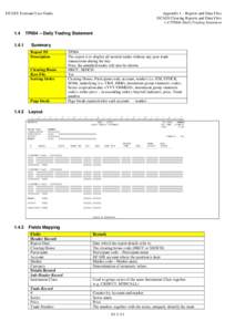 DCASS Terminal User Guide[removed]TP004 – Daily Trading Statement